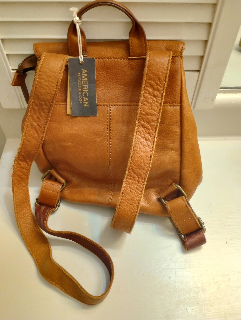American Leather Co. Women's Liberty Leather Backpack NWT - Picture 5 of 14
